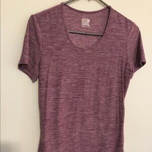 32 Degrees purple scoop neck tee medium